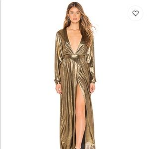 Revolve "By The Way" Gold Dress